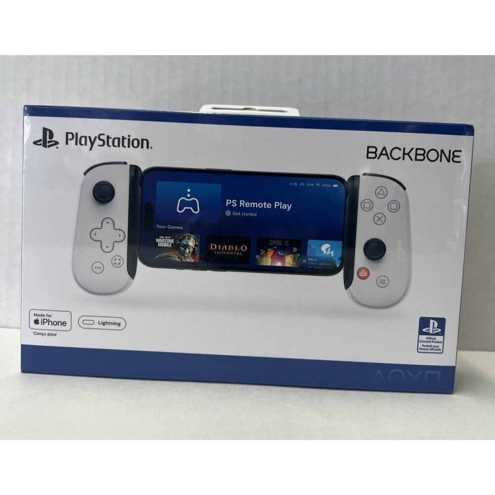 Backbone BB-02-W-S One PlayStation Edition Lightning Mobile Gaming Controller